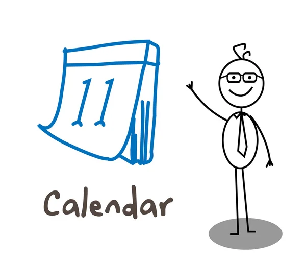 Företagskalender — Stock vektor