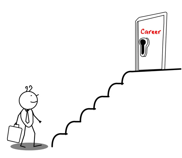 Επιχειρηματίας καριέρα πόρτα — Διανυσματικό Αρχείο