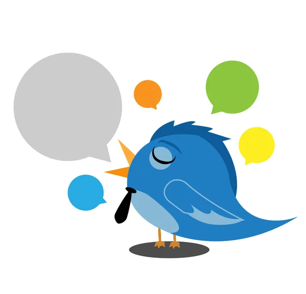 Bird tweet — Stock Vector