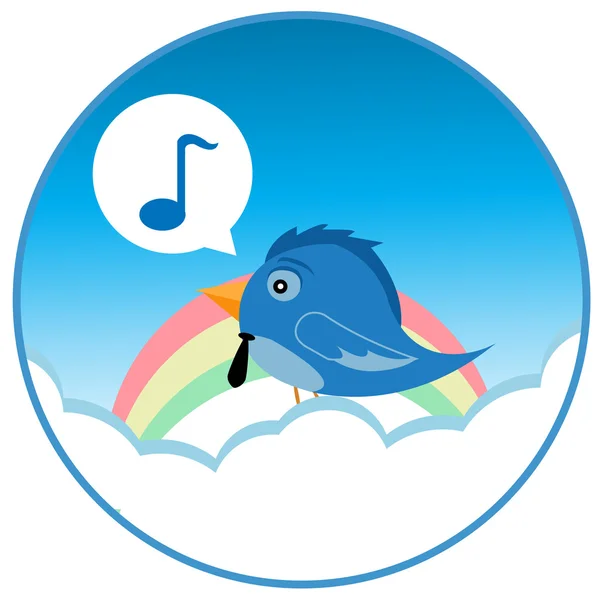 Ptačí píseň — Stockový vektor