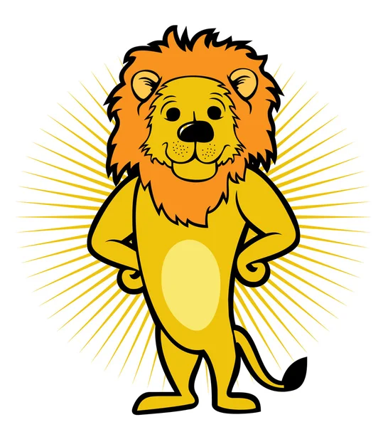 Caractère du lion — Image vectorielle