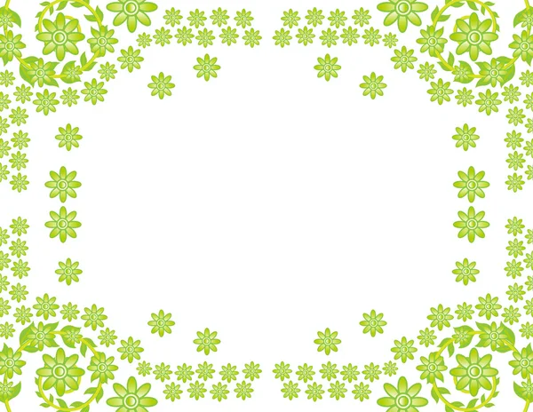 Carta da parati fiore verde — Vettoriale Stock
