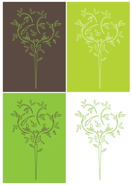 Floral tree — Stock Vector
