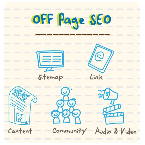 stock vector Off Page SEO