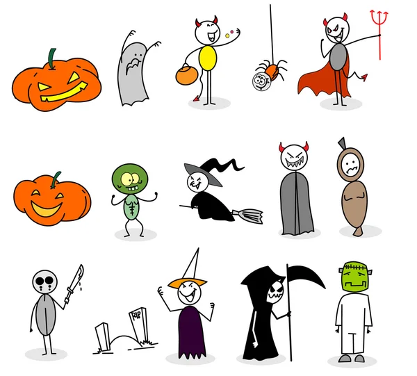 Set de Halloween — Archivo Imágenes Vectoriales