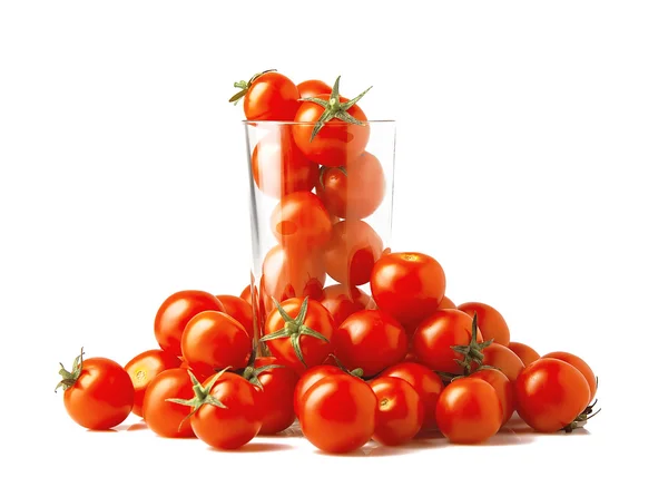 Tomates cerises dans un verre — Photo