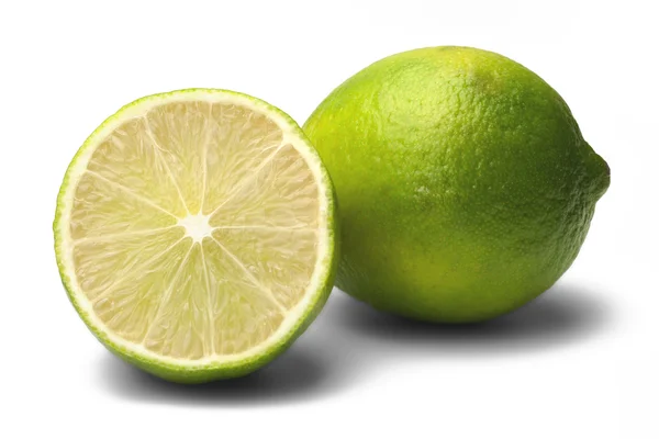 Limão sobre fundo branco — Fotografia de Stock