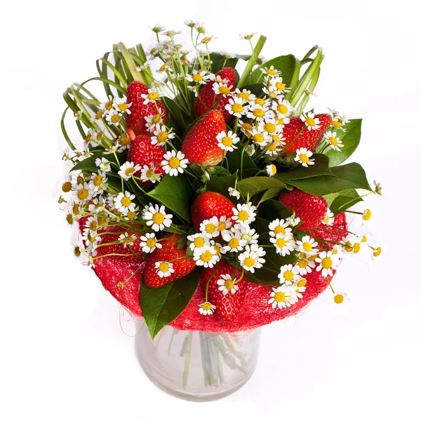 Bouquet de fleurs dans un vase Photos De Stock Libres De Droits