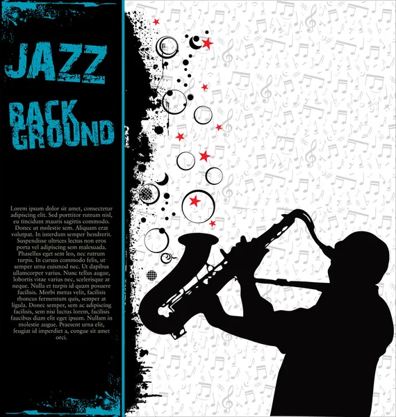 Jazz musik bakgrund — Stock vektor
