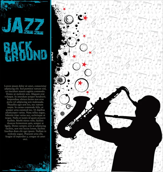 Fondo de música Jazz — Vector de stock