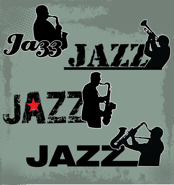 Tło muzyka jazzowa — Wektor stockowy