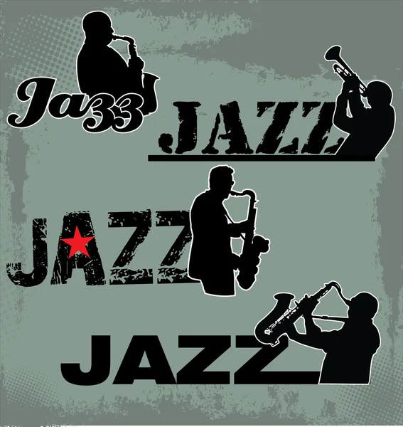 Musica jazz background — Vettoriale Stock