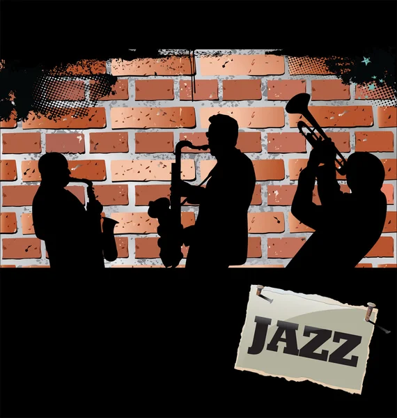 Jazz música de fundo — Vetor de Stock