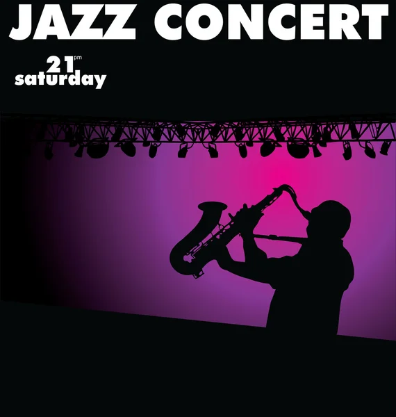 Τζαζ συναυλία ταπετσαρία — Διανυσματικό Αρχείο
