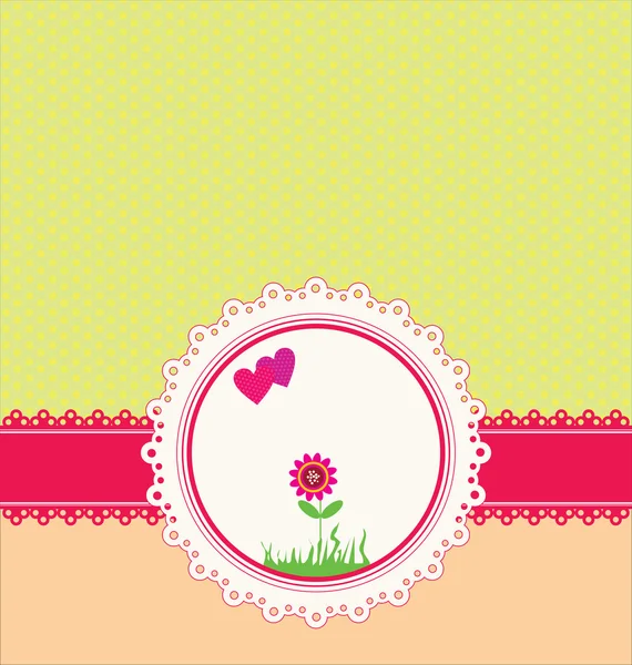 Pastel greeting card vector — Stock Vector