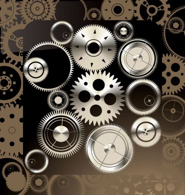 Abstract gear background clipart