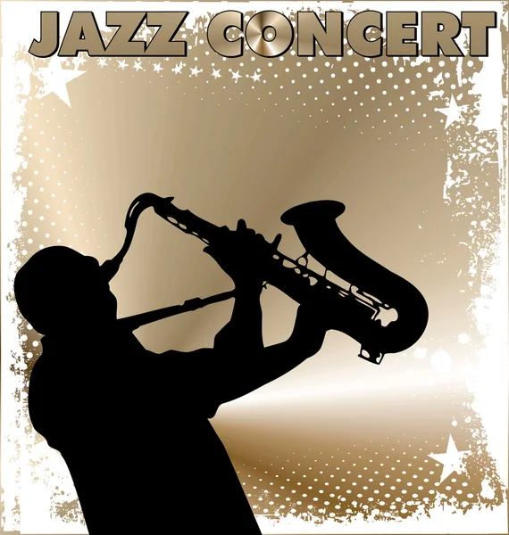 Jazz concert behang — Stockvector