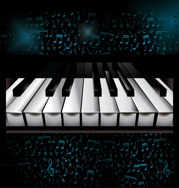 Music piano background — Stock Vector