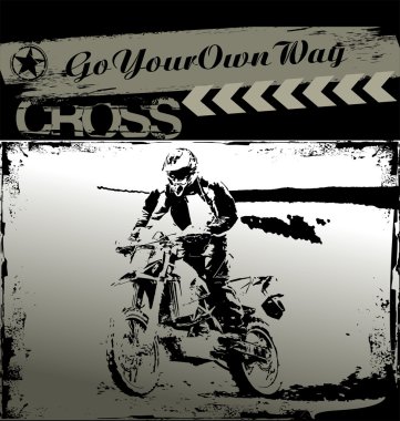 Motocross background clipart