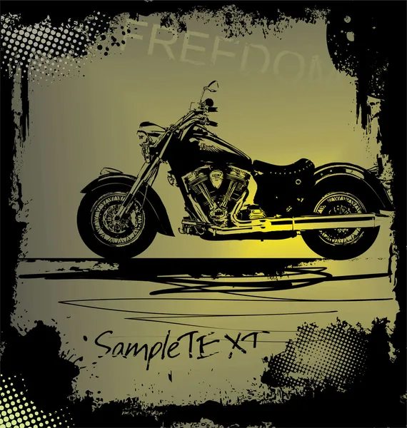Grunge motorcykel bakgrund — Stock vektor