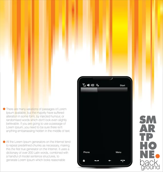 Brochure d'entreprise modèle de livret smartphone — Image vectorielle