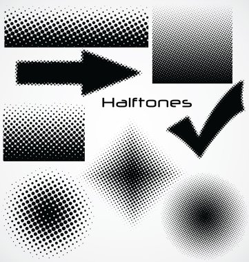 Halftone dot - set for your design