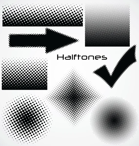 Halftone dot - set for your design — Stock Vector