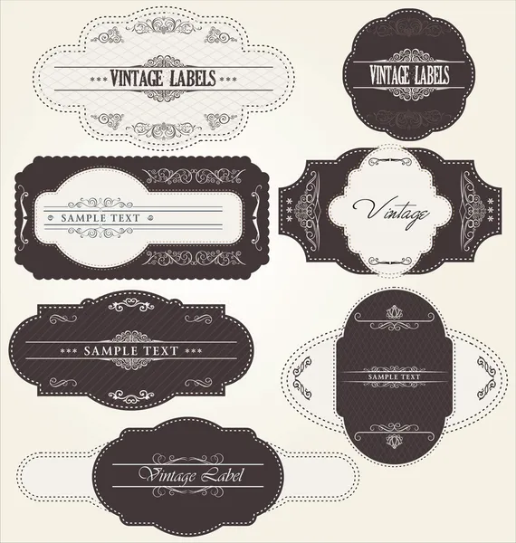 Vintage labels — Stock Vector