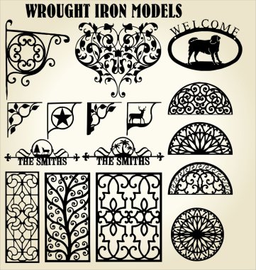 Wrought Iron models clipart