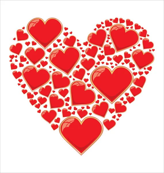 Любовный фон сердца — стоковый вектор