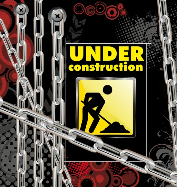 Under construction background — Stock Vector