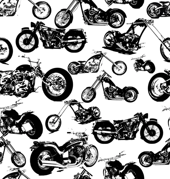 Fond de moto rétro sans couture — Image vectorielle