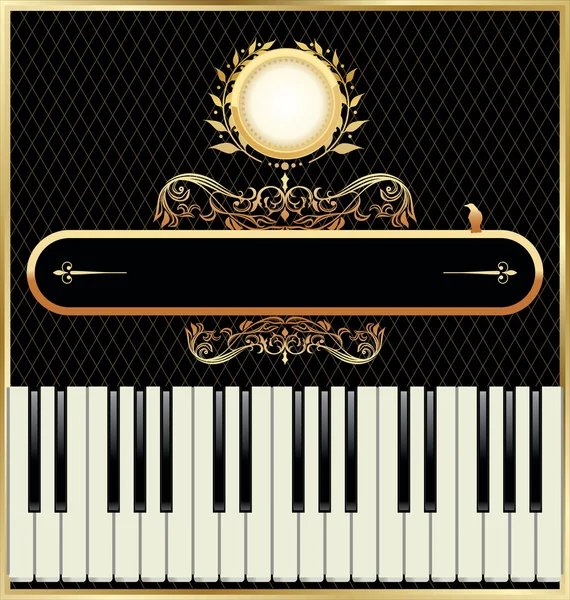 Eleganta piano bakgrund — Stock vektor