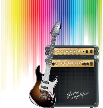 Music colorful background clipart