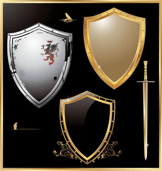 Vector shield design — Stock Vector