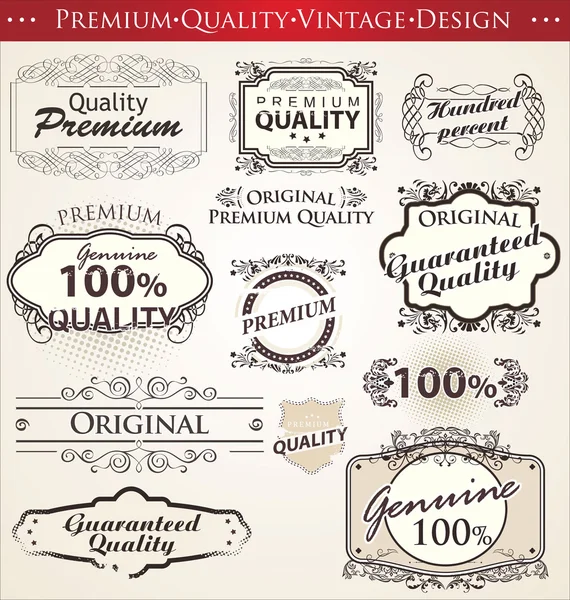 Premium kwaliteit vintage design — Stockvector