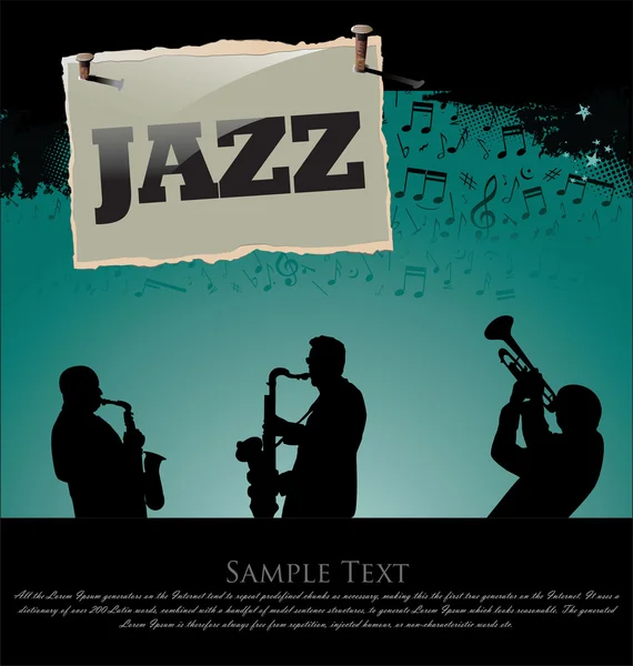 Jazzens bakgrund — Stock vektor