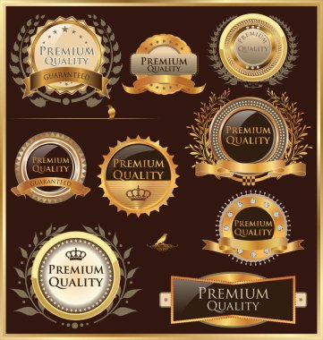 Premium Kalite altın etiketleri ve madalyonlar