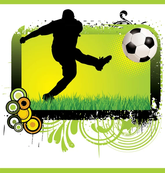 Soccer grunge background — Stock Vector