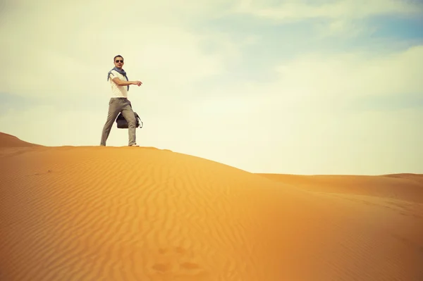 stock image Man in desert