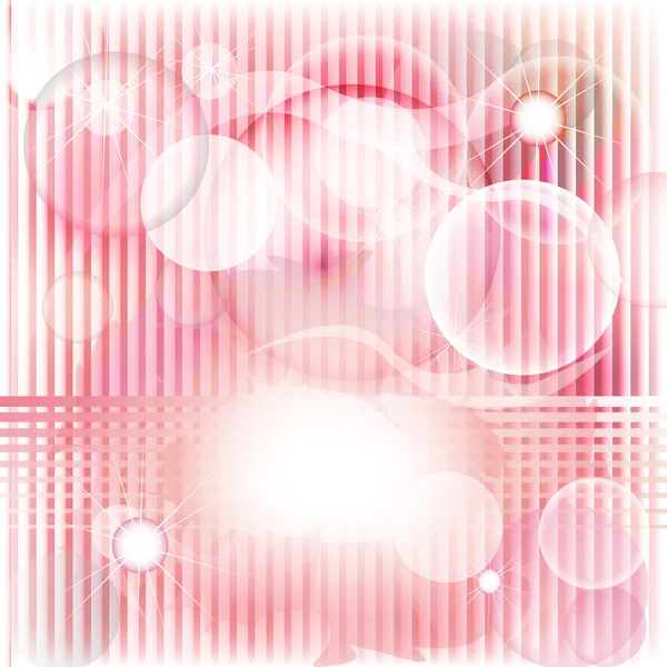 Streifenkarte in romantischem Rosa — Stockvektor
