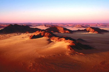 Sossusvlei Namibian desert from balloon clipart