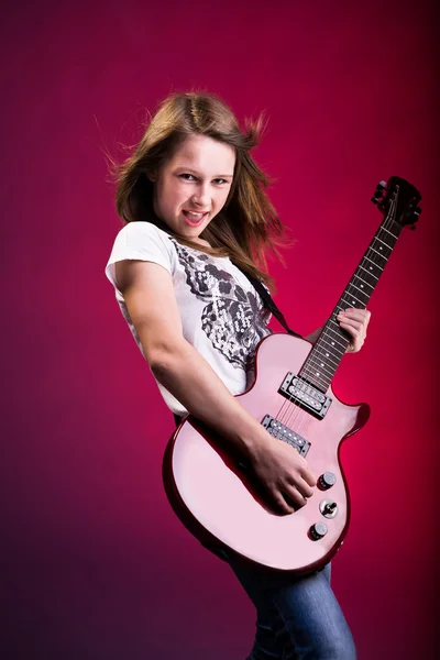 Menina do rock and roll — Fotografia de Stock