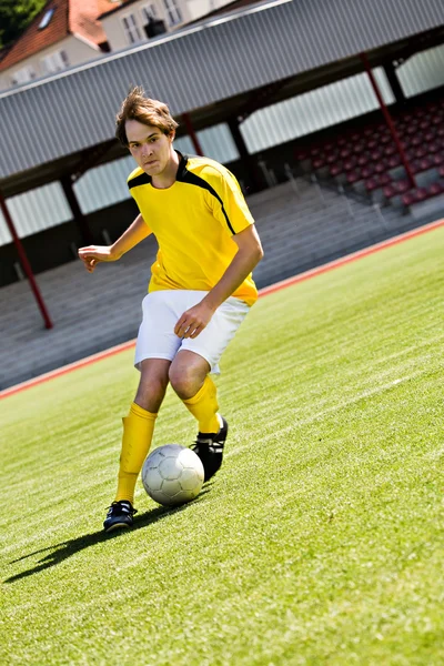 Giocatore di calcio — Foto Stock