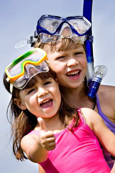 Snorkelen meisje — Stockfoto