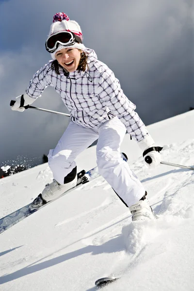 Skida alpin — Stockfoto