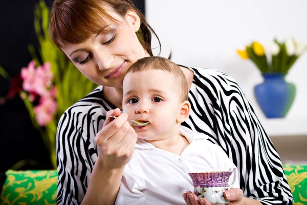 Mãe e filha retrato — Fotografia de Stock