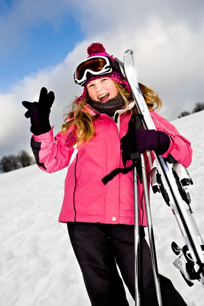滑雪 — 图库照片