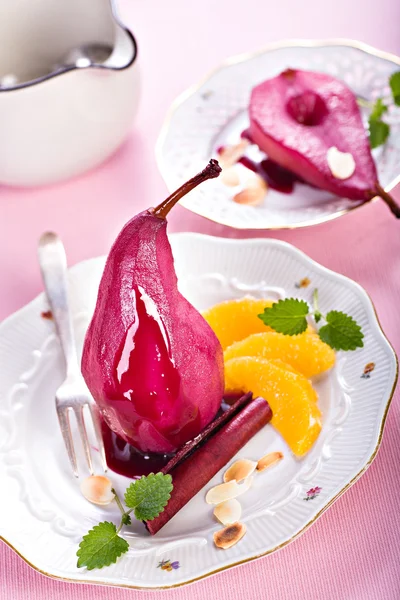 Pear dessert — Stock Photo, Image