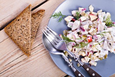 Herring salad clipart